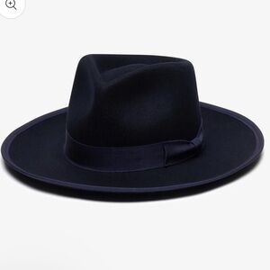NWT‎ Wyeth Maude Midnight Wool Navy Blue Hat